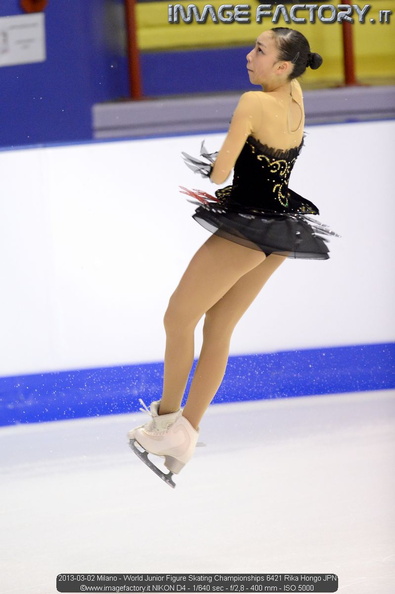 2013-03-02 Milano - World Junior Figure Skating Championships 6421 Rika Hongo JPN.jpg